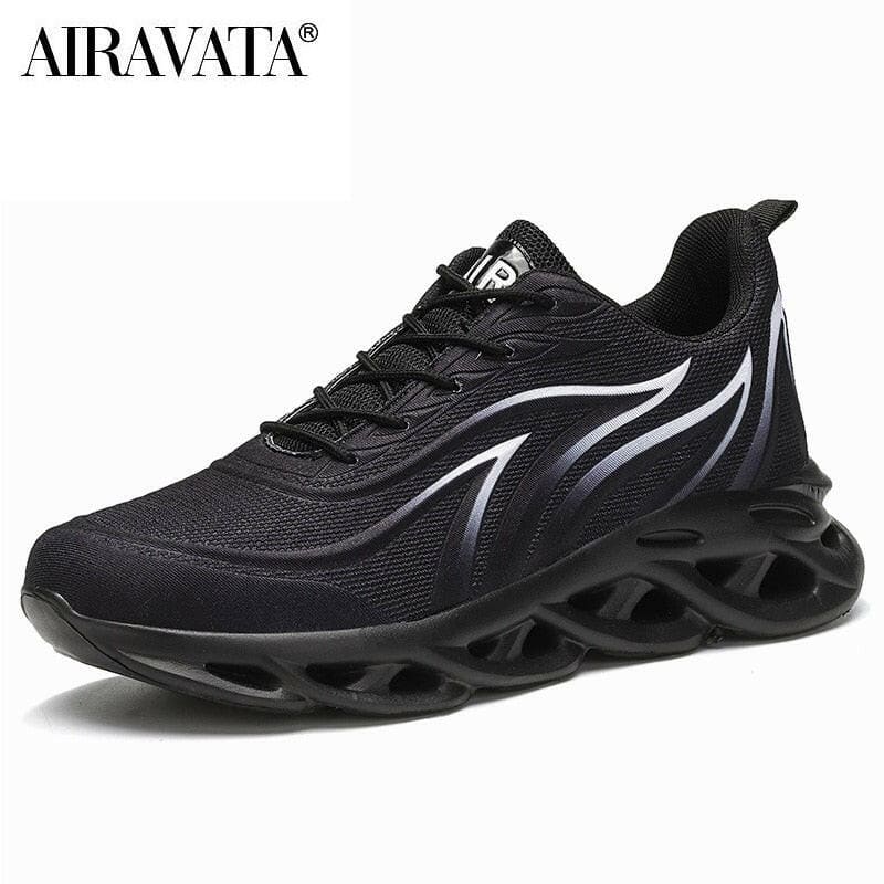 Mens Flame Printed Comfortable Sneakers for Style Black / 39