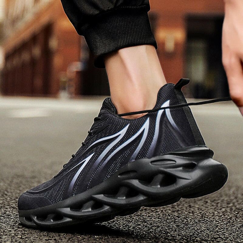 Mens Flame Printed Comfortable Sneakers for Style