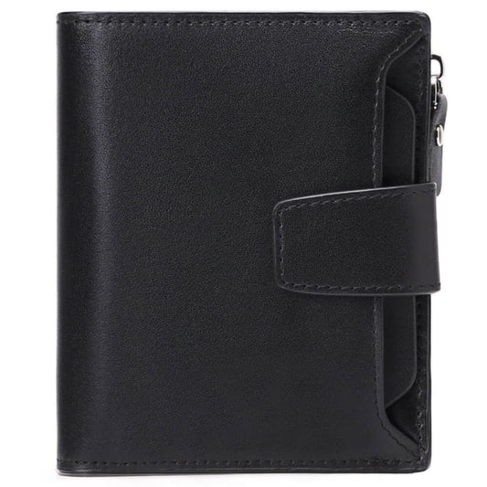 Men’s Genuine Leather Casual Wallet for Drivers Black