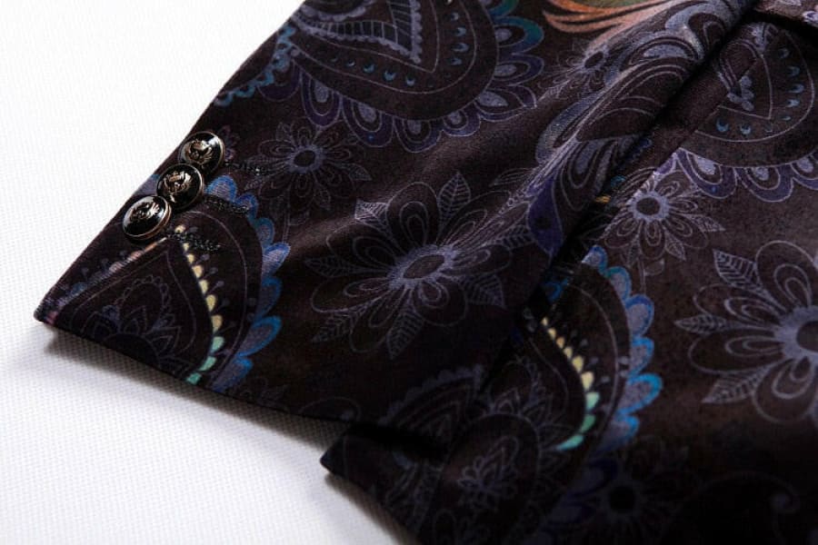 Mens Luxury Print Shawl Collar Party Jacket Online