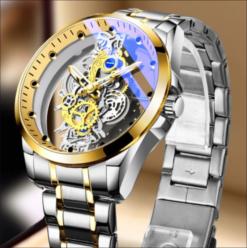 Men’s Luxury Vintage Skeleton Automatic Watch Intermetallic