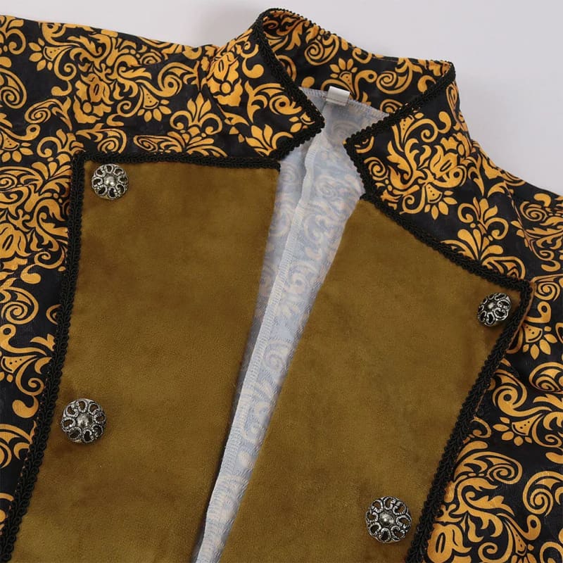 Mens Medieval Coat Steampunk Jacket Renaissance Style