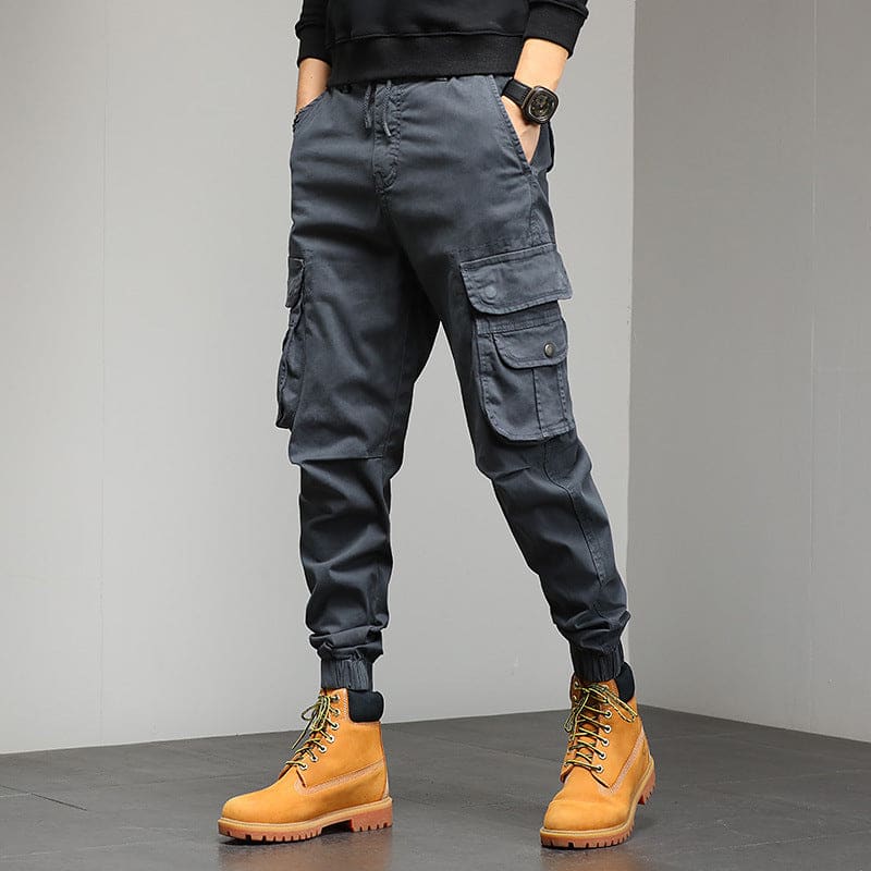 Mens Multi-pocket Casual Slim Fit Cargopants