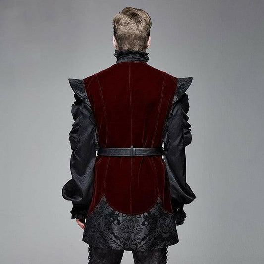 Mens Retro Court Steampunk Gothic Vest Jacket | Vintage