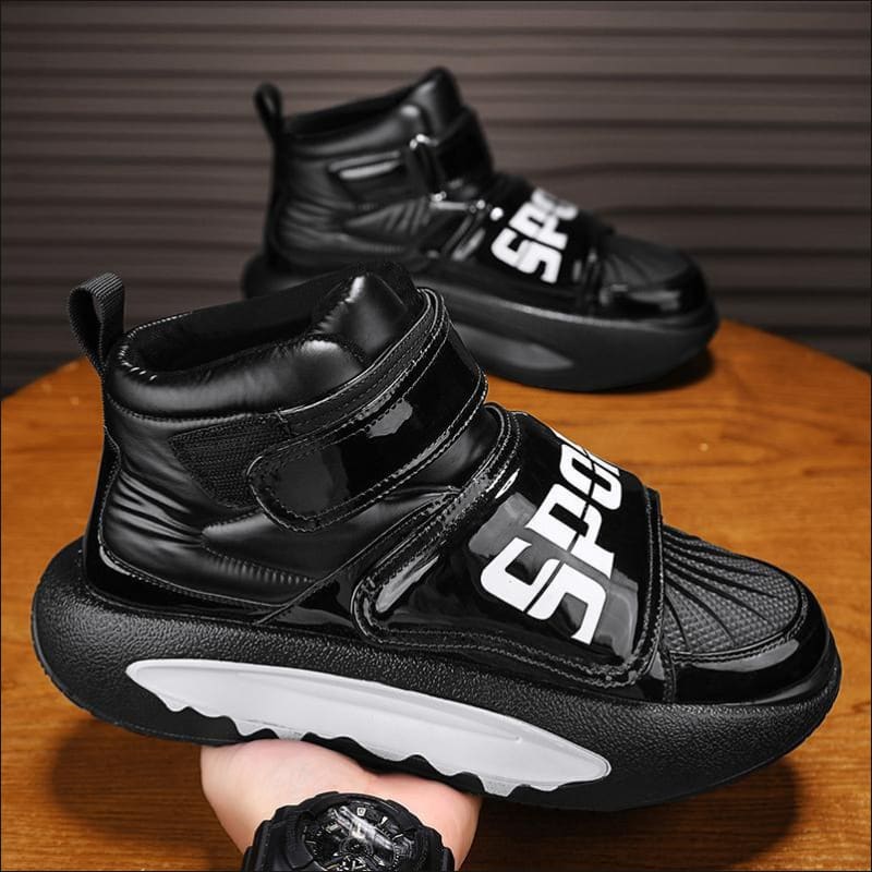 Men’s Sports Casual Velcro Platform Hip Hop Sneakers