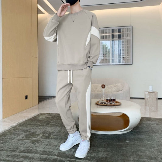 Mens Sweatshirt and Loose Trousers Casual Two-piece Set