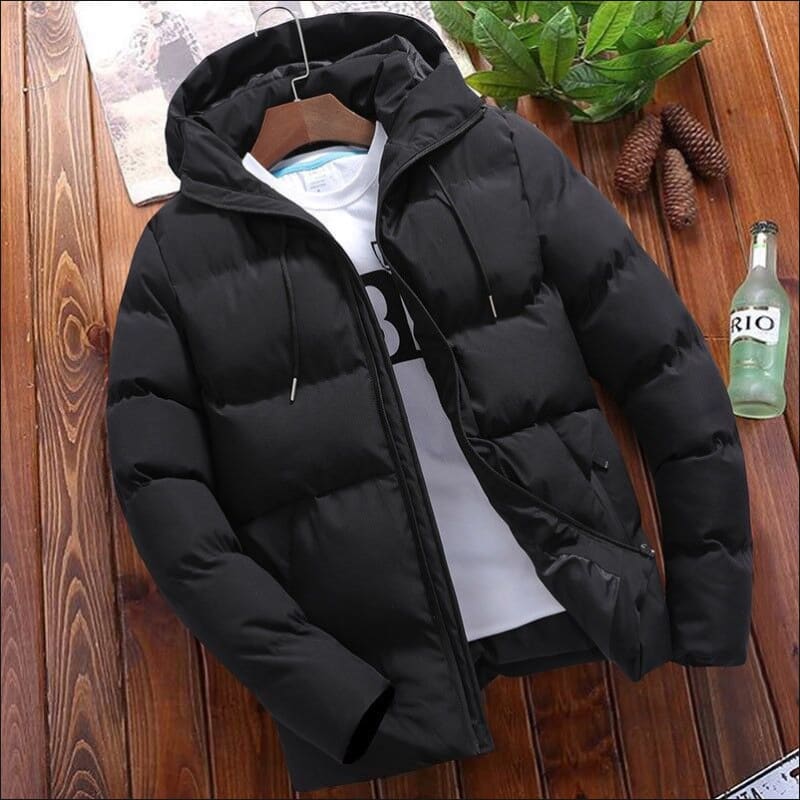 Men’s Winter Cotton Padded Coat for Timeless Elegance