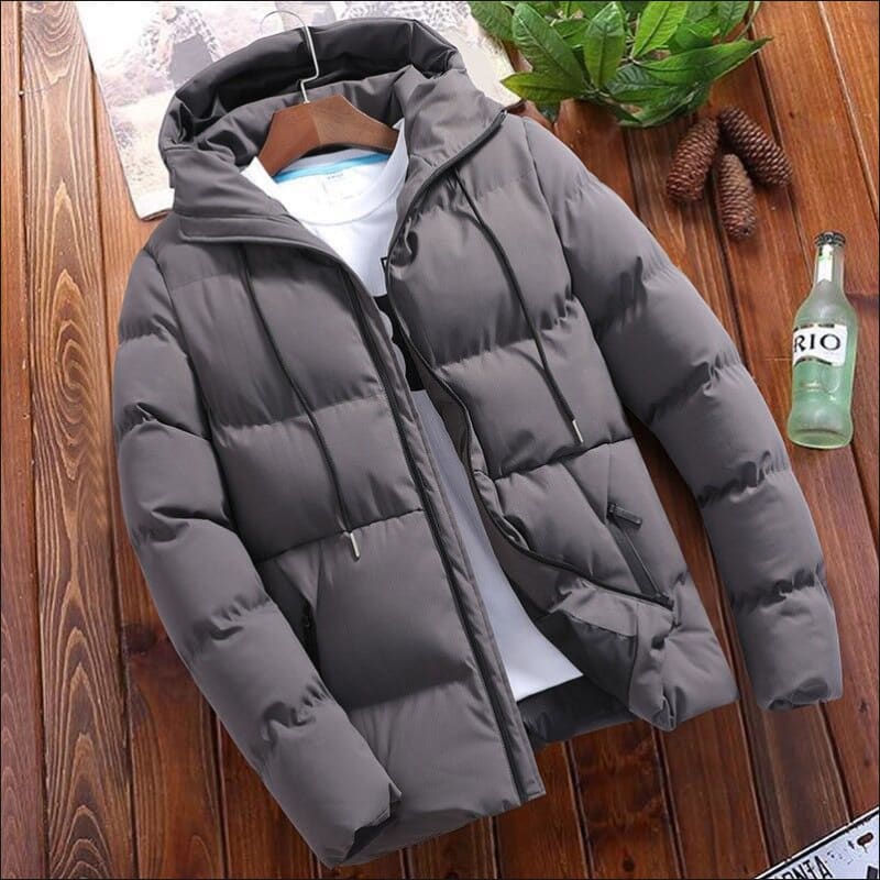 Men’s Winter Cotton Padded Coat for Timeless Elegance