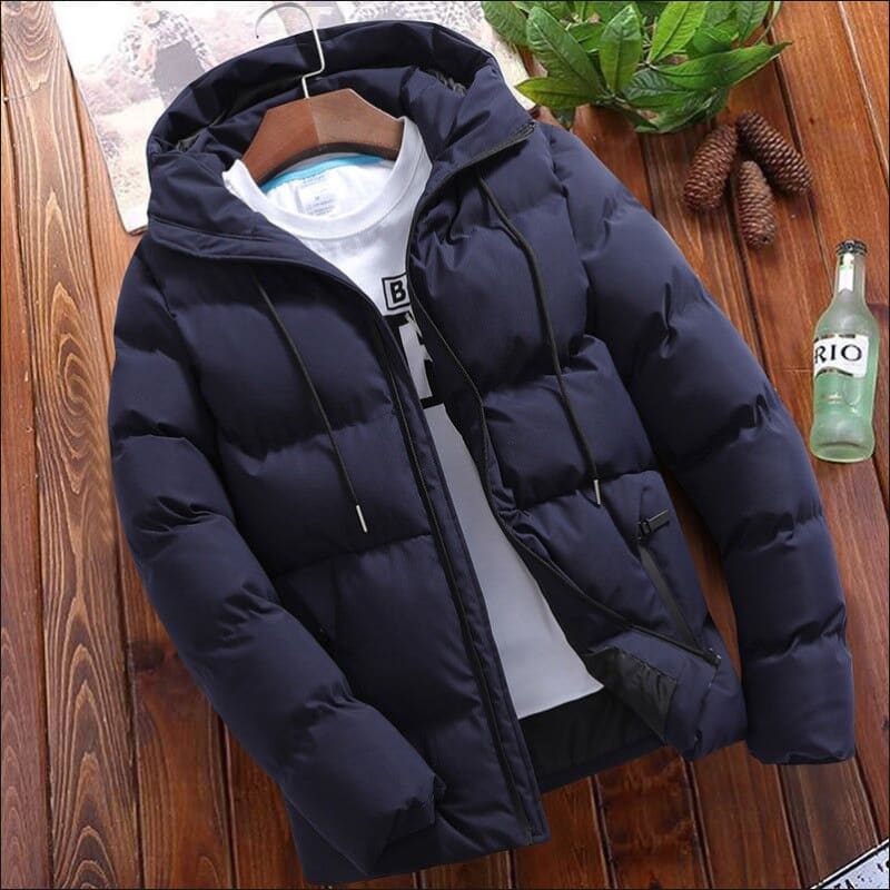 Men’s Winter Cotton Padded Coat for Timeless Elegance