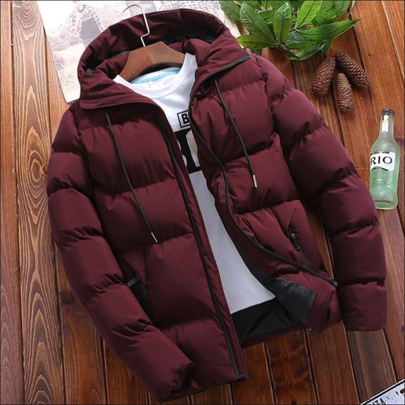 Men’s Winter Cotton Padded Coat for Timeless Elegance