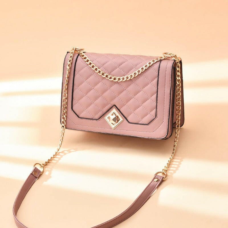 Minimalist One Shoulder Crossbody Bag for Summer pink