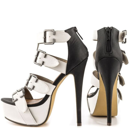 Multi Buckle Platform High Heel Sandals for Drag Queens &