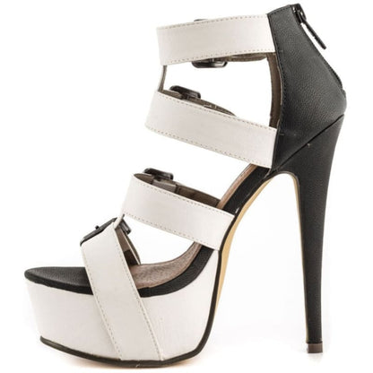 Multi Buckle Platform High Heel Sandals for Drag Queens &