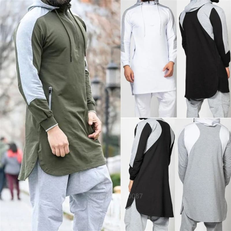 Muslim Arabic Islamic Long Hoodies for Comfort