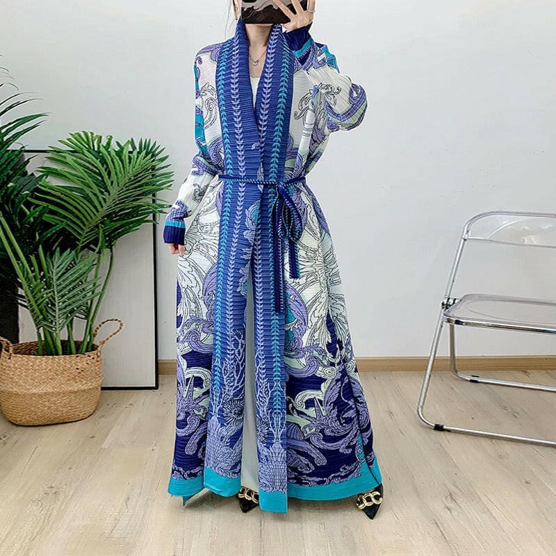 Muslim Fashion Elegant Cardigan Dress Belt Robe