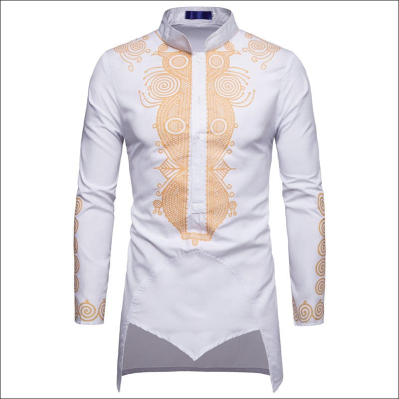 Nehru Collar Indian Style Shirt for a Chic Upgrade White / M