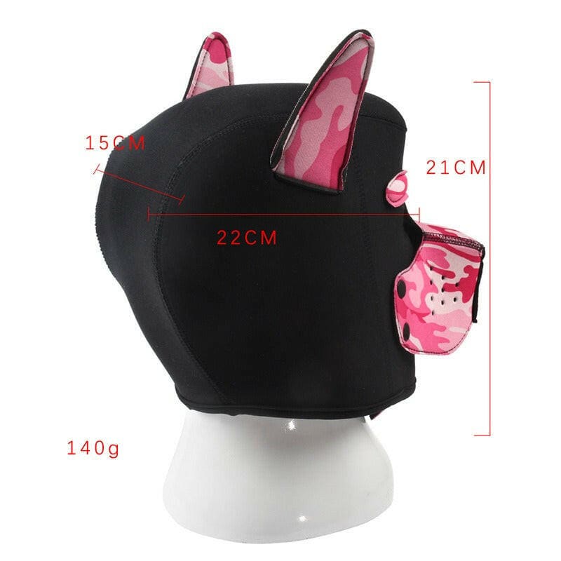 Adult SM Role Play Flirting Dog Head Mask Headgear