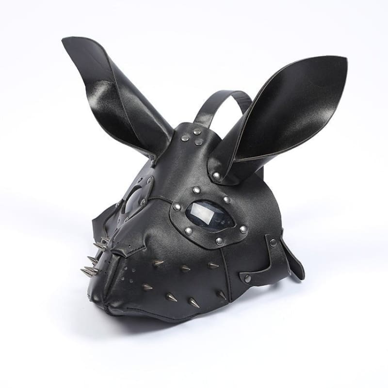 New Bunny Girl Bondage Fetish, Adjustable Mask With Ears And Spikes - Pleasures and Sins   Pleasures and Sins