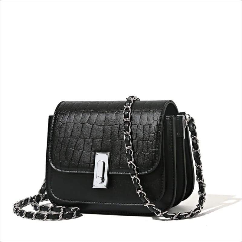 New Light Luxury Chain Shoulder Bag for Style Black