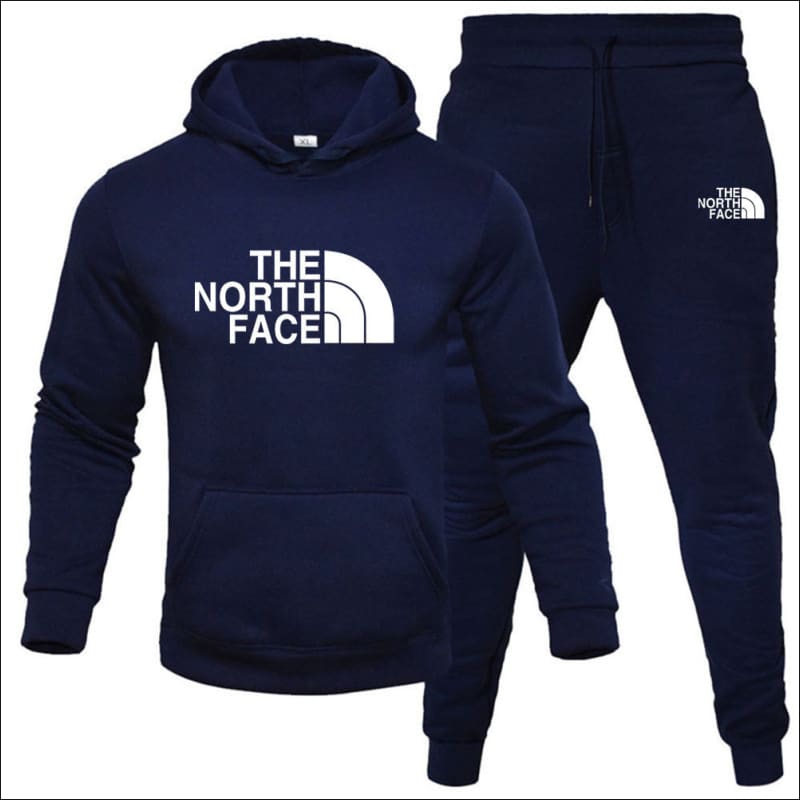 North Face Printed Fleece Hoodie and Jogger Set 12# / S