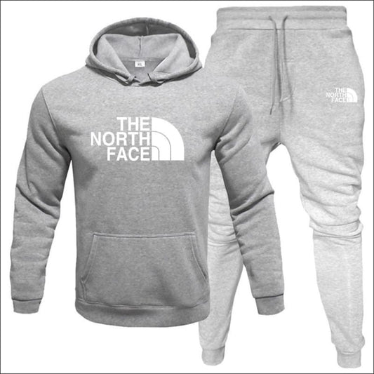 North Face Printed Fleece Hoodie and Jogger Set 14# / S