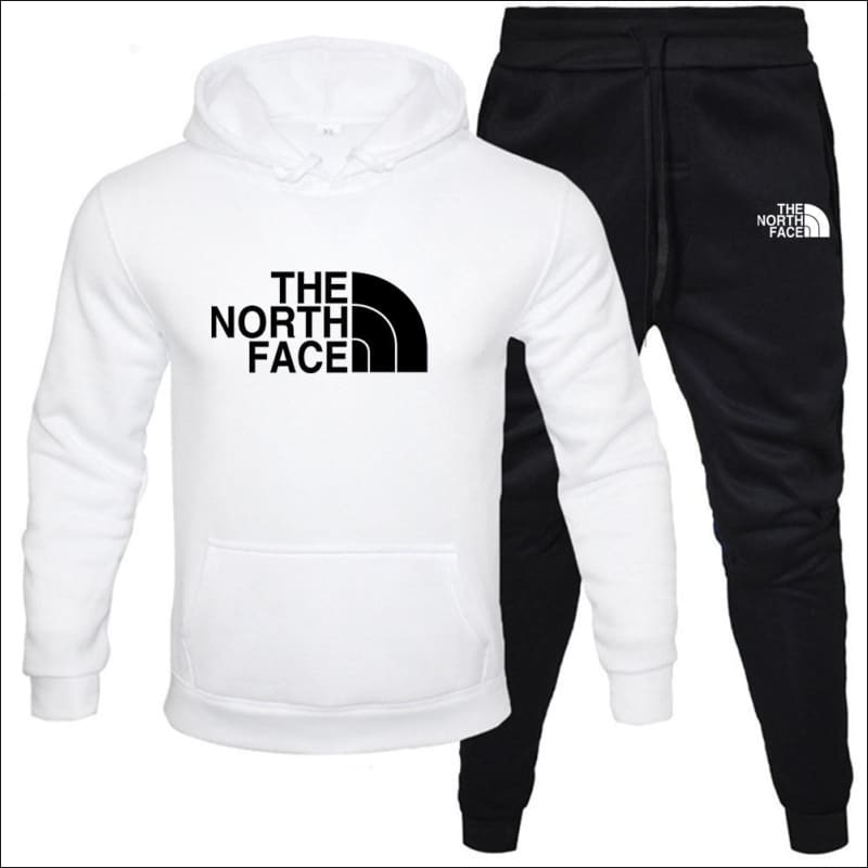 North Face Printed Fleece Hoodie and Jogger Set 20# / S