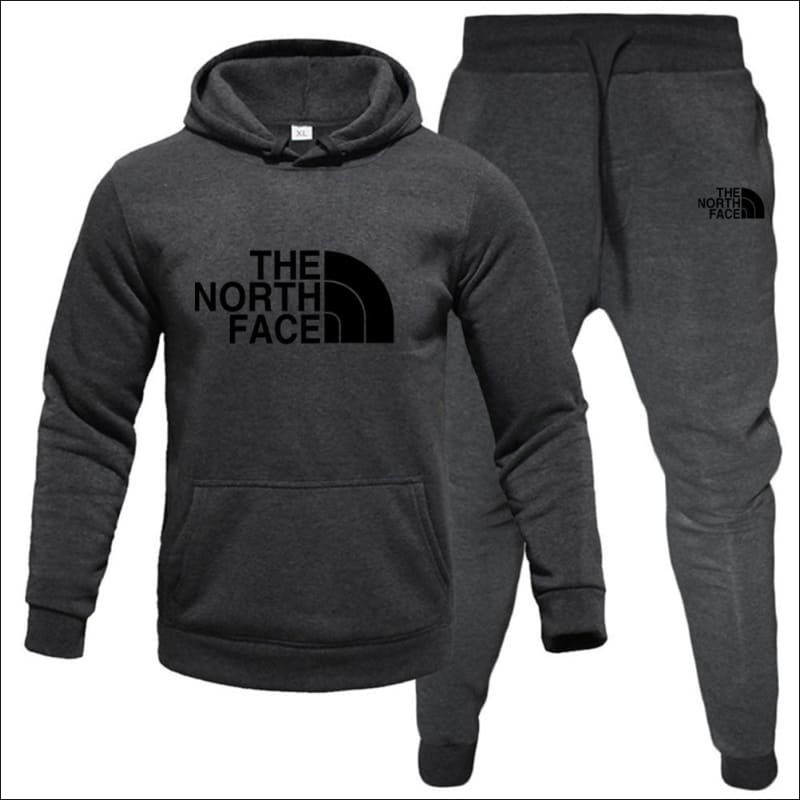 North Face Printed Fleece Hoodie and Jogger Set 23# / S