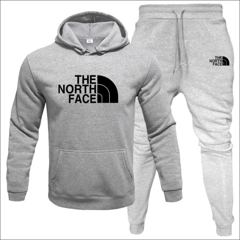 North Face Printed Fleece Hoodie and Jogger Set 24# / S