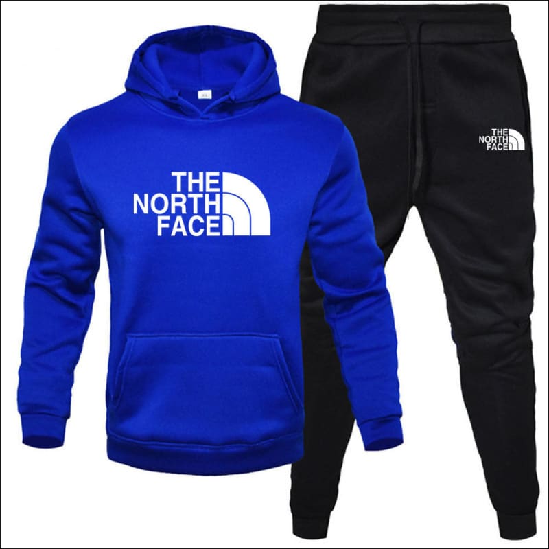 North Face Printed Fleece Hoodie and Jogger Set 3# / S