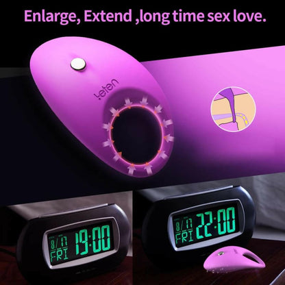 Penis Cock Ring Multi Spot Vibrating Sex Toy for Couples