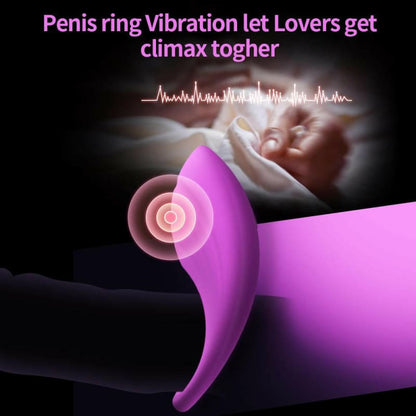 Penis Cock Ring Multi Spot Vibrating Sex Toy for Couples