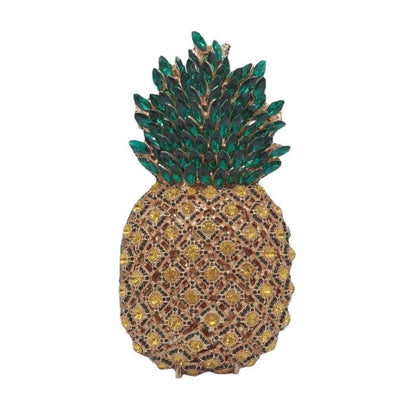 Pineapple Shape Diamante Dinner Bag Full Diamond Bag