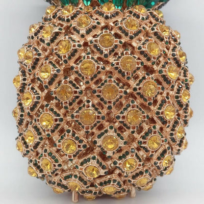 Pineapple Shape Diamante Dinner Bag Full Diamond Bag