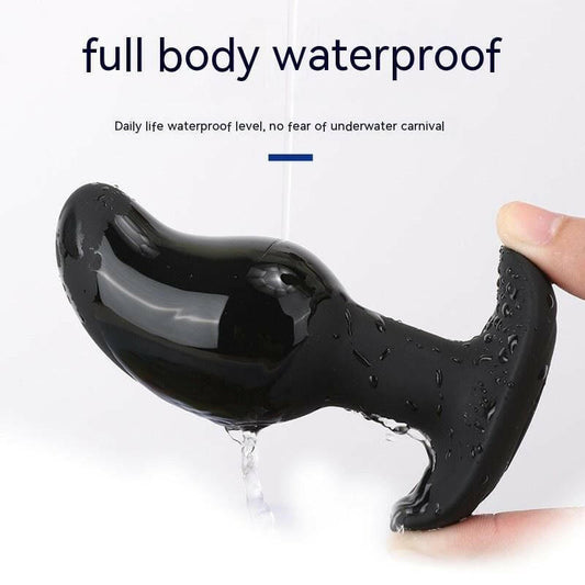 Prostate Massage Electric Shock Butt Plug Device Black