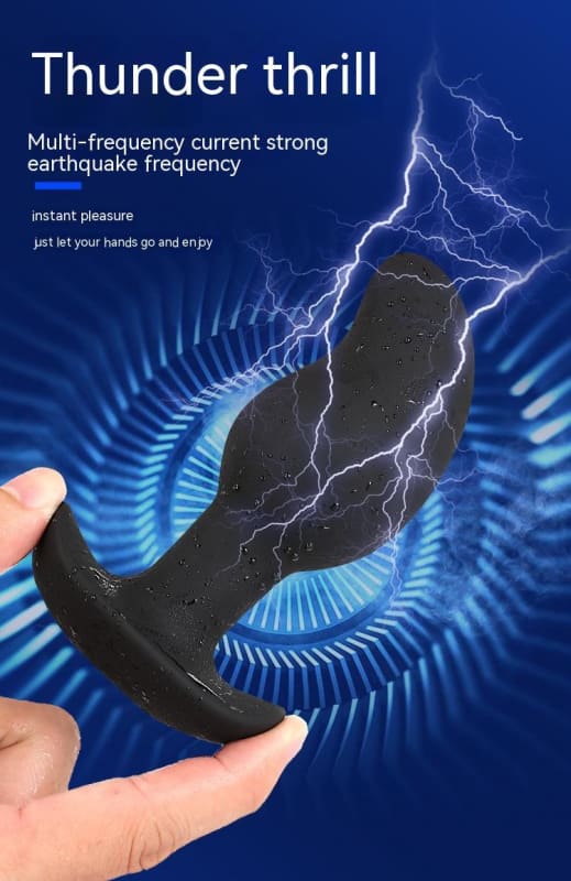 Prostate Massage Mens Electric Shock Butt Plug Anal Device