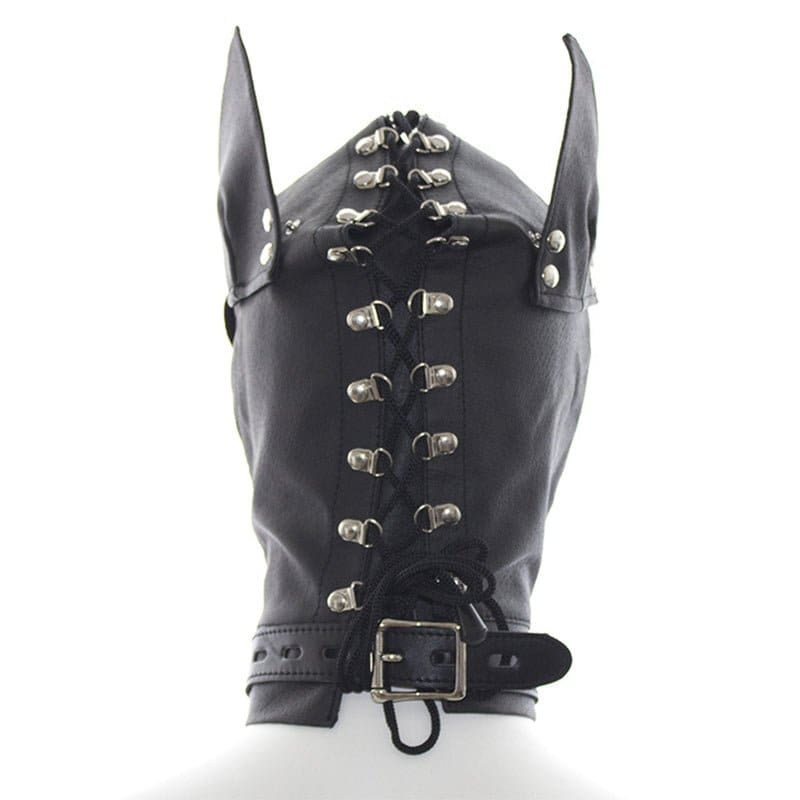 Puppy Play Studded Hood With Lead Attachment Online Black