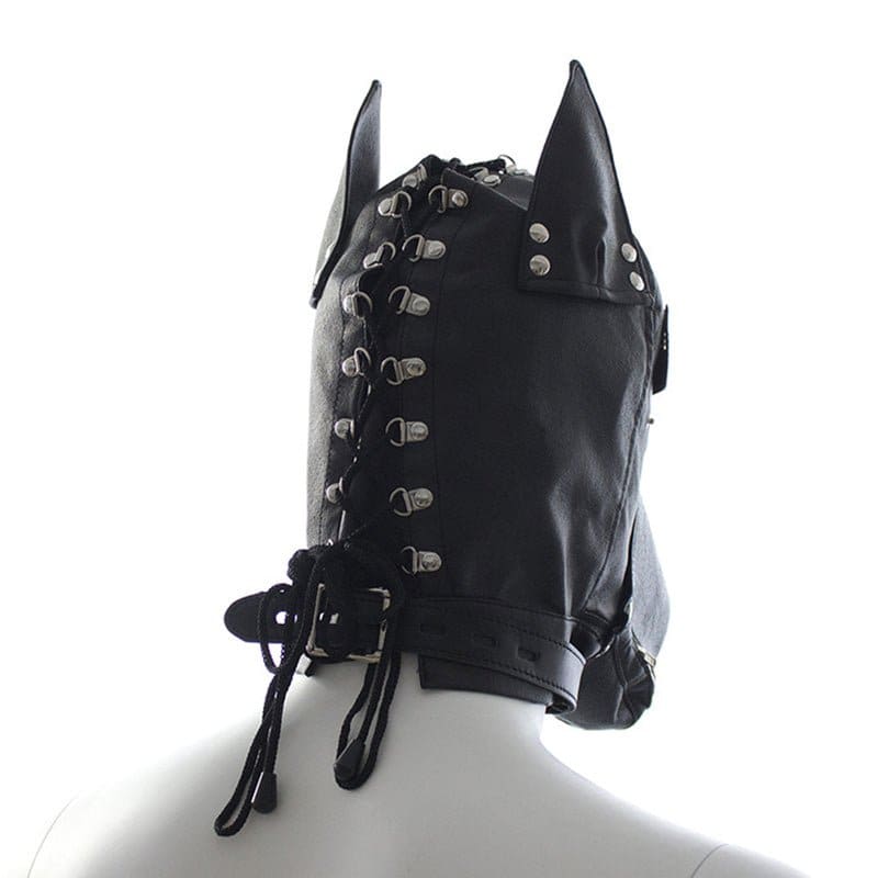 Puppy Play Studded Hood With Lead Attachment Online Black