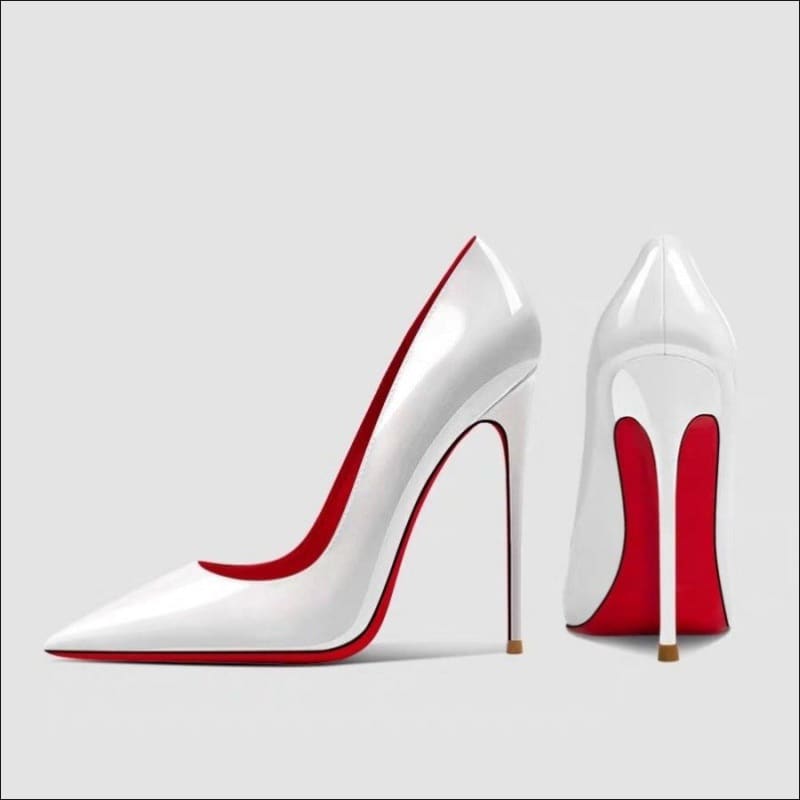 Pure Desire Luxury High Heel Shoes for Elegance White / 34