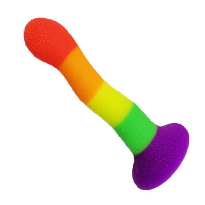 Rainbow Pride Colour Special Shaped Silicone Butt Plug