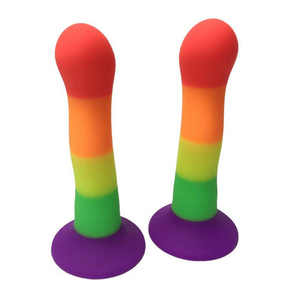 Rainbow Pride Colour Special Shaped Silicone Butt Plug