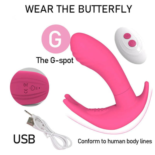 Remote Control Butterfly Female Vibrator Orgasm Toy