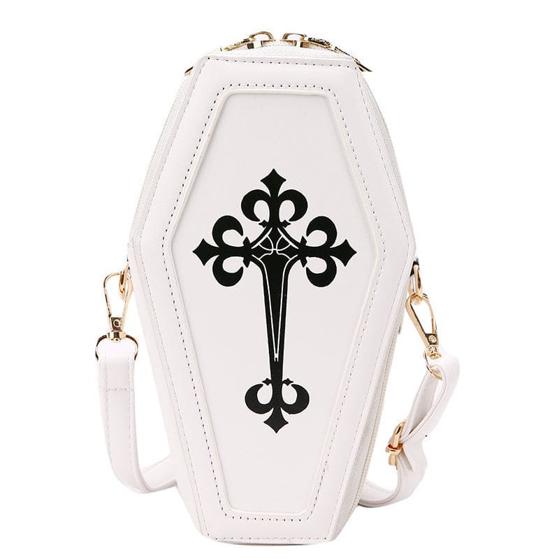 Retro Dark Personality Cross Coffin Female Shoulder Bag