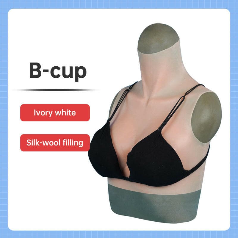 Black bra displayed on a mannequin torso.