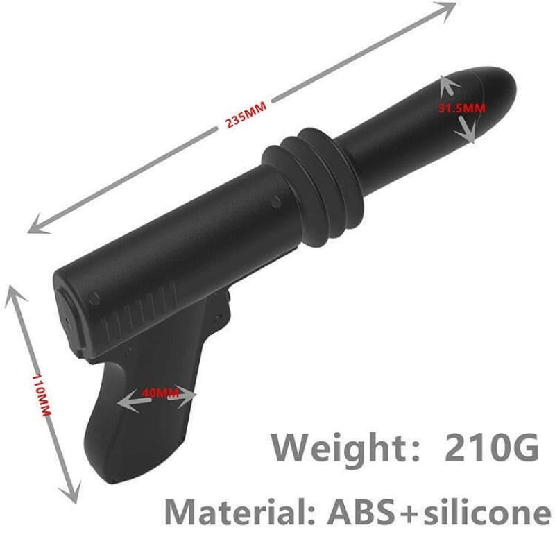 Simulated Phallus Pistol Automatic Vibrating Gun