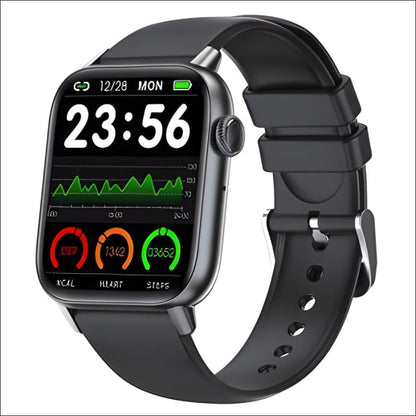 SmartPulse Ai Smart Watch for Health Tracking Black