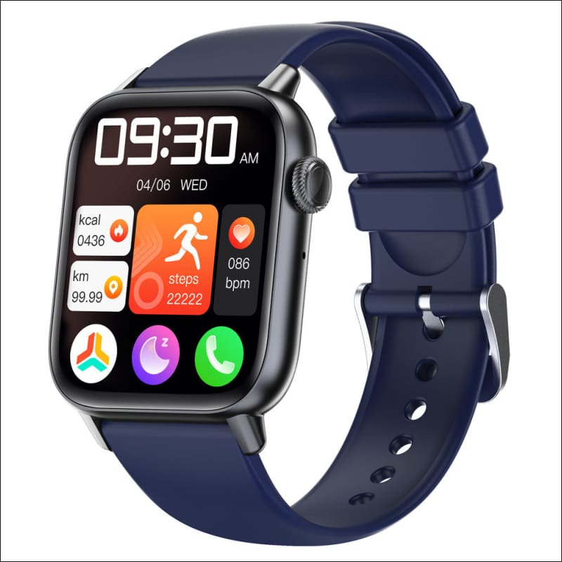 SmartPulse Ai Smart Watch for Health Tracking Blue