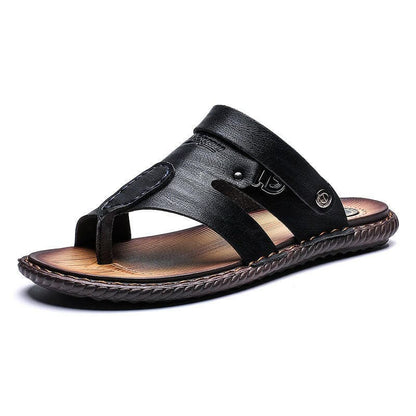 Summer Flip-Flops Mens Daily Sandals for Beach Wear Black