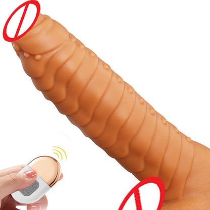 Telescopic Swingsuction Dildo Heating Court Vibrator Skin