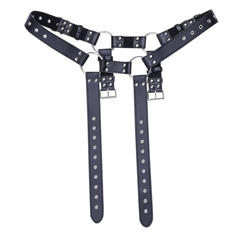 The Vesta Faux Leather Harness - Pleasures and Sins