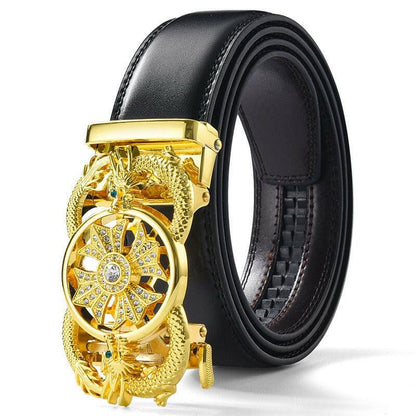 Timeless Belt Mens Genuine Leather Automatic Style